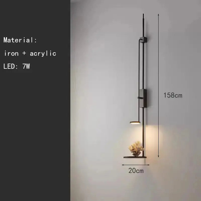 Velran – Unique Design Elegant Black Metal LED Wall Lamp Lampasa.com