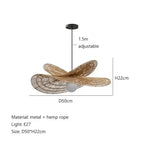 Greta – Handwoven Retro Rattan LED Pendant Light for Cozy Vintage Interiors Kozyled