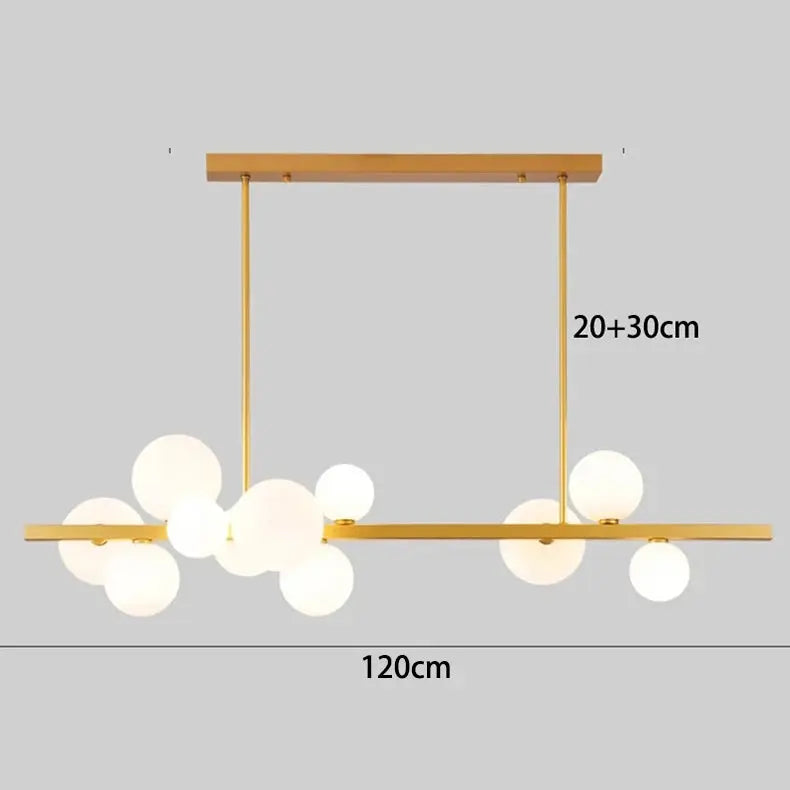 Alvin – Modern LED Pendant Light with Metal and Glass Design for Dining Tables and Bars Kozyled.com