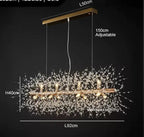 Modern Crystal Dandelion LED Pendant Lamp Oskar SPINGAR.COM