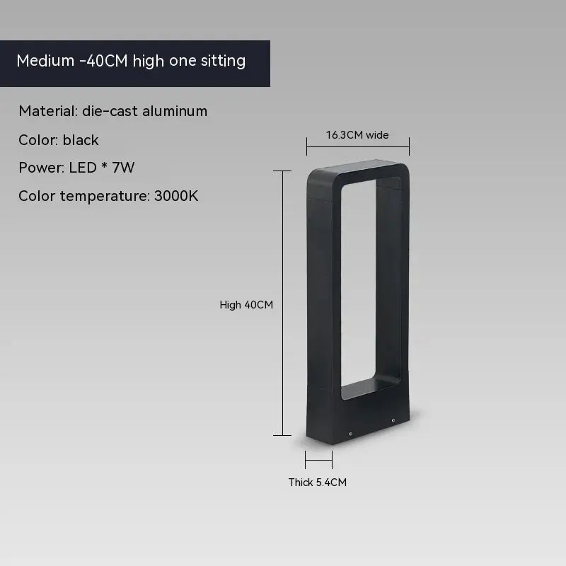 Modern Arch-Shaped IP65 Outdoor LED Floor Lamp for Stylish, Durable Lighting Kozyled