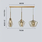 Orya – Artistic Modern Amber Glass LED Pendant Lamp Lampasa.com