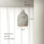 Handmade Japanese Wabi Sabi LED Pendant Lamp Satoko SPINGAR.COM