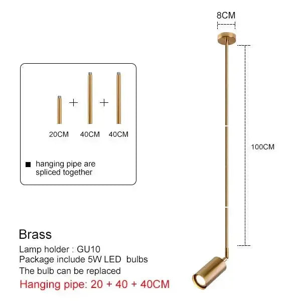 Lirian – Scandinavian adjustable Head LED Pendant Spotlight Lampasa.com