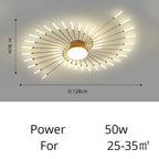 Fan-shaped LED ceiling light Arlo™ Spingar.com
