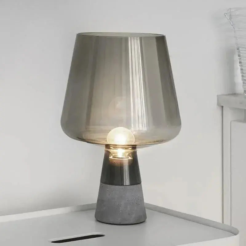 Jens – Modern Italian Blown Glass LED Table Lamp with Sleek Design Kozyled