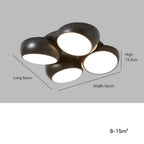 Lykke – Nordic Honeycomb Style LED Ceiling Lamp for Modern, Geometric Lighting Kozyled