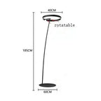 Alberte – Modern Luxury Dimmable LED Ring Floor Lamp Series Lampasa.com