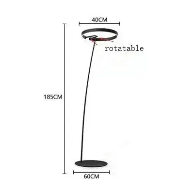 Alberte – Modern Luxury Dimmable LED Ring Floor Lamp Series Lampasa.com