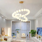 Postmodern Chain-shaped Scandinavian Kitchen Island/ bar LED Lamp Hermann SPINGAR.COM