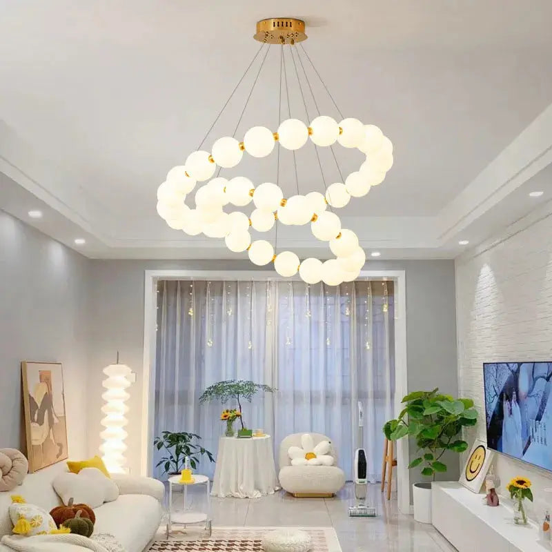 Postmodern Chain-shaped Scandinavian Kitchen Island/ bar LED Lamp Hermann SPINGAR.COM