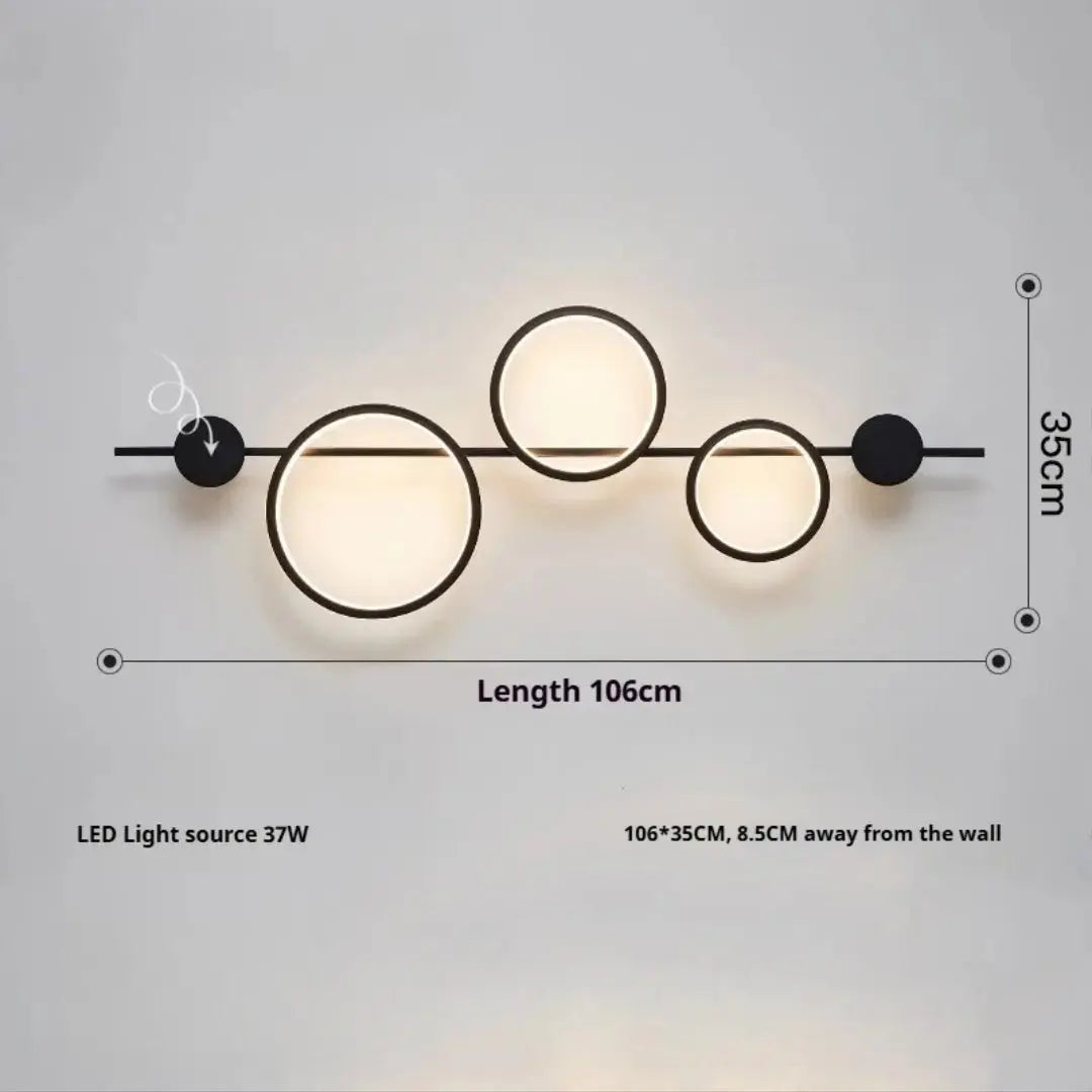 Modern Nordic Creative Ring LED Wall Lamp – Modena lampasa.com