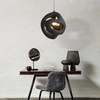 Unique Design Handmade Japanese Wabi Sabi LED Pendant Lamp Misaki SPINGAR.COM