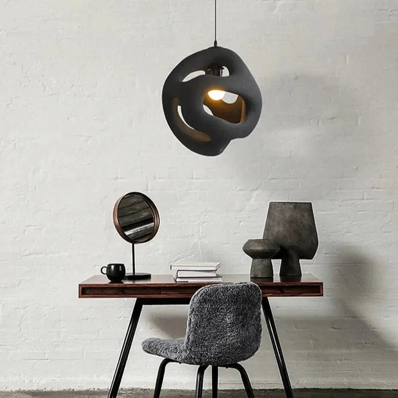 Unique Design Handmade Japanese Wabi Sabi LED Pendant Lamp Misaki SPINGAR.COM