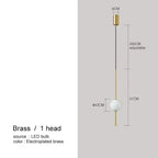Vornel – Unique Minimalist Frosted Glass Bedside/ corner LED Pendant Lamp Lampasa.com