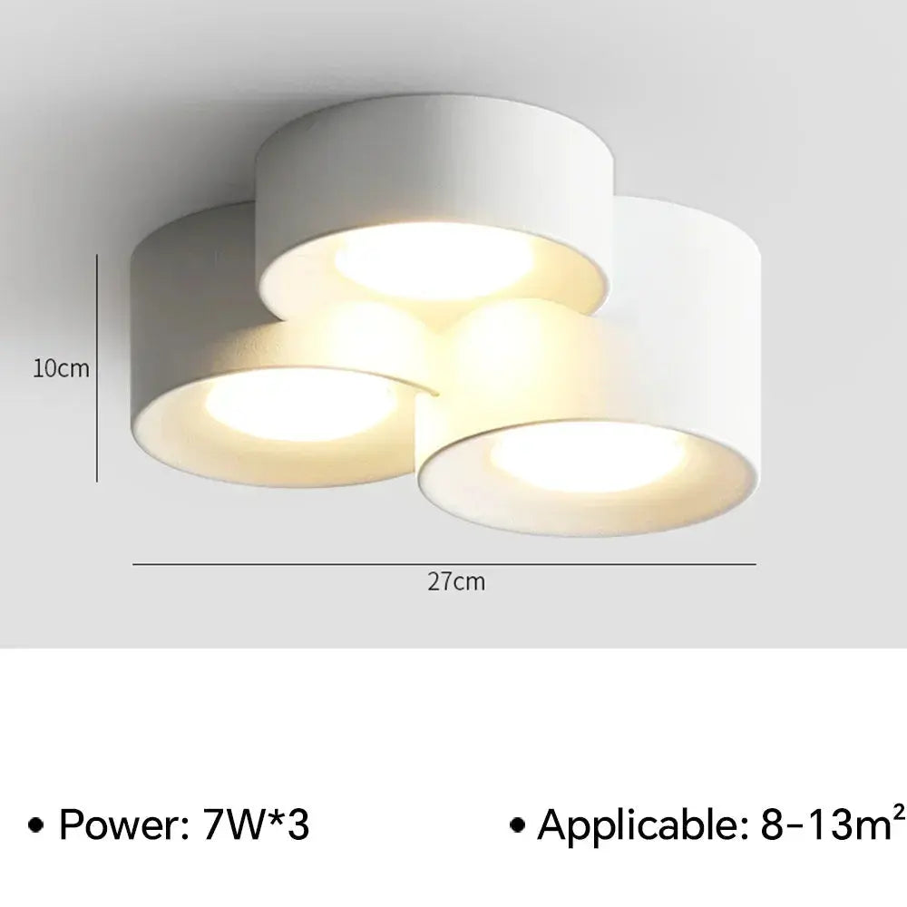 Mare – Modern LED Ceiling Lamp with Adjustable Spotlights for Focused Lighting Kozyled