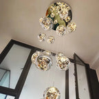 Modern Dimmable LED Spiral Staircase Chandelier Espen SPINGAR.COM