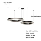 Espen – Modern Glass Circle Dimmable LED Pendant Lamp for Sleek Lighting Kozyled