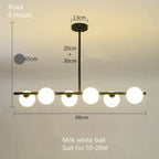 Edvin – Modern Glass Ball LED Pendant Light for Dining Tables and Bars Kozyled.com