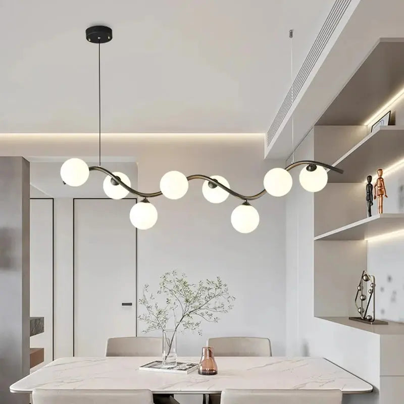 Isak – Dimmable LED Pendant Light with Milky Glass Shade for Dining Tables and Bars Kozyled.com