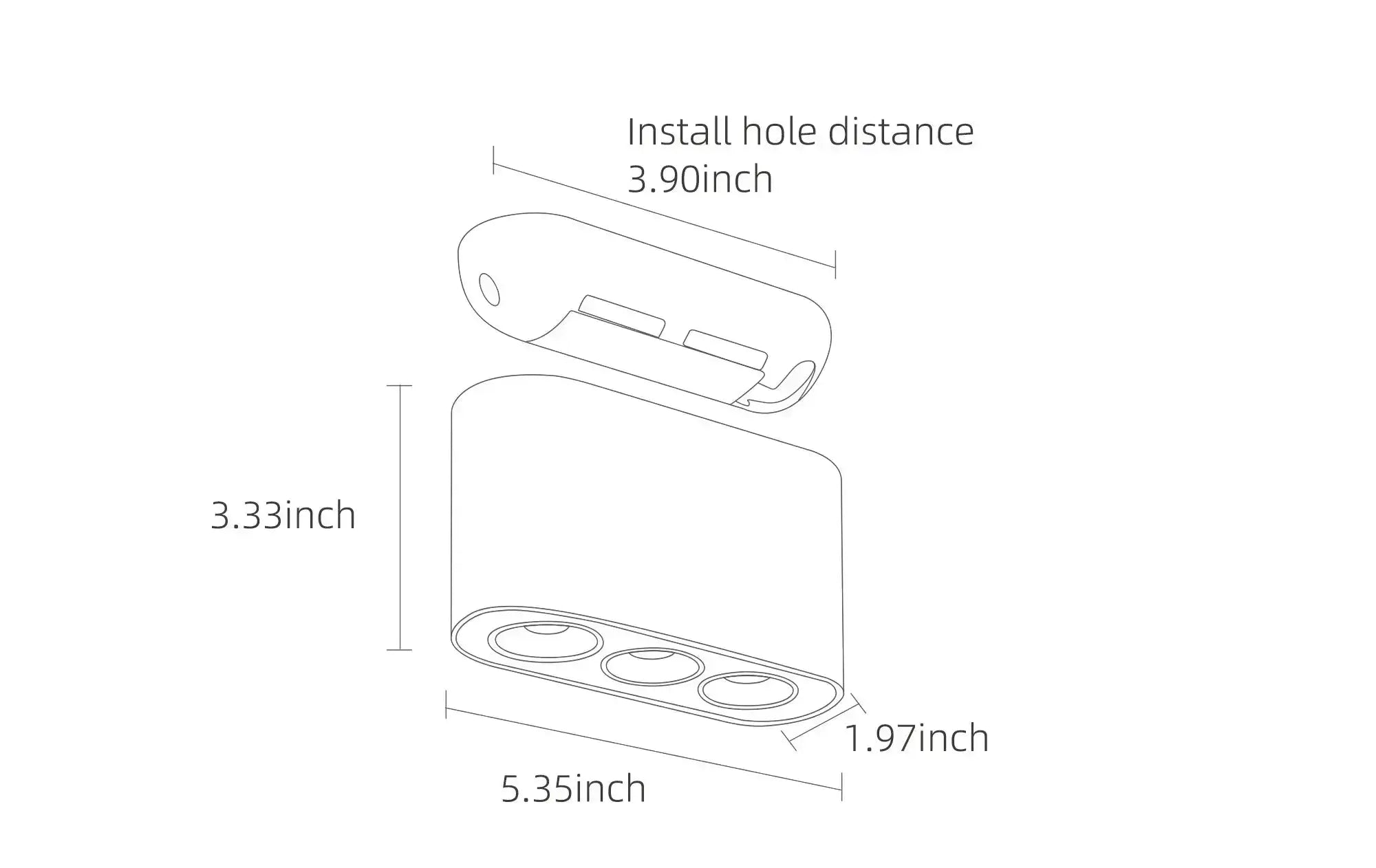 Magnetic Adjustable Angel LED Spotlight - Mira Lampasa.com