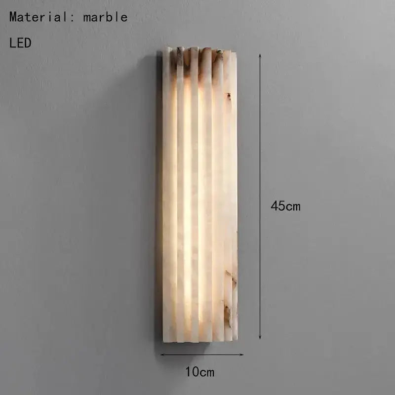 Ted – Creative LED Wall Light with Natural Marble for Elegant Interiors Lampasa.com