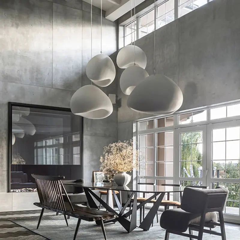 Handmade Japanese Wabi Sabi LED Pendant Lamp Annya SPINGAR.COM