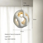 Unique Design Handmade Japanese Wabi Sabi LED Pendant Lamp Misaki SPINGAR.COM