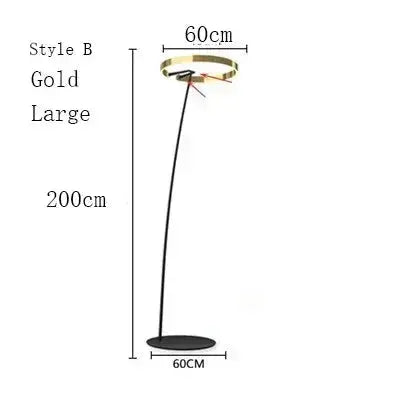 Alberte – Modern Luxury Dimmable LED Ring Floor Lamp Series Lampasa.com