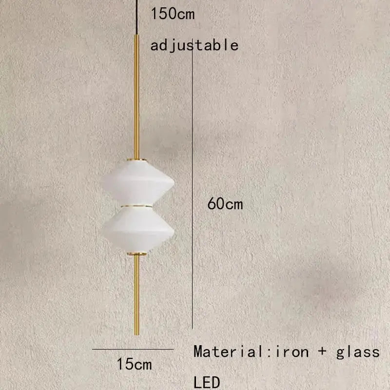 Hedvig – Modern White Glass LED Pendant Lamp Lampasa.com