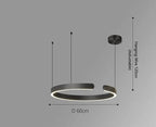 Modern Luxury Ring LED Pendant Lamp Alberte SPINGAR.COM