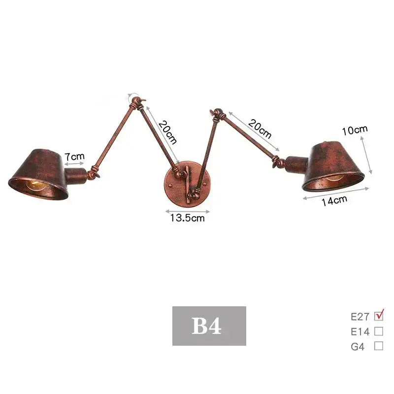 Branson – Modern Rustic LED Wall Light in Black Vintage Finish Lampasa.com