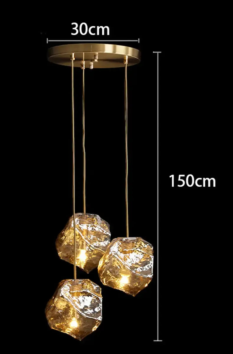 Vela – Modern Luxury Glass Dimmable LED Pendant Lamp Lampasa.com