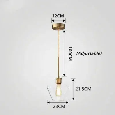 Orya – Artistic Modern Amber Glass LED Pendant Lamp Lampasa.com