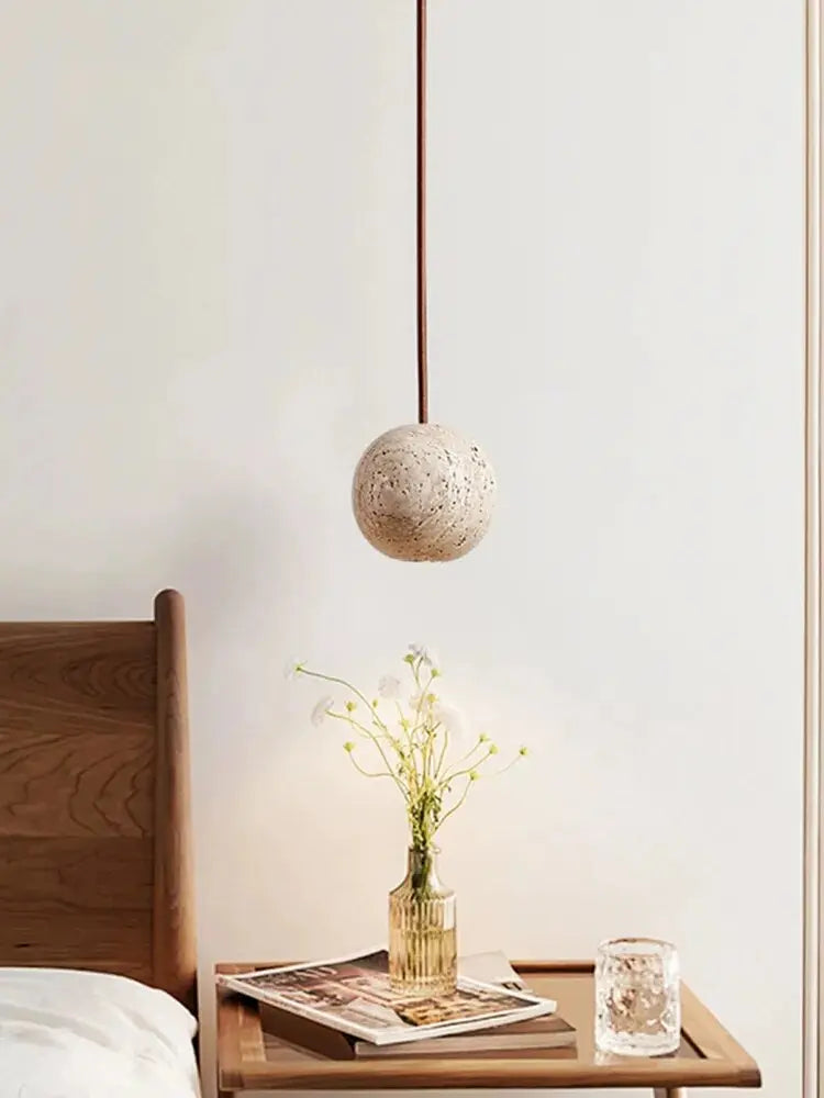 Naturel Cave Stone LED Pendant Lamp Vibeke SPINGAR.COM