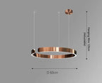 Modern Luxury Ring LED Pendant Lamp Alberte SPINGAR.COM