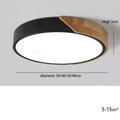 Aren – Modern LED Ceiling Lamp with Wooden Edge for Warm, Stylish Lighting Kozyled