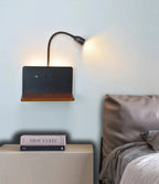 Modern USB And Wireless Charging 360° Rotatable Bedside LED Wall Lamp Einar SPINGAR.COM