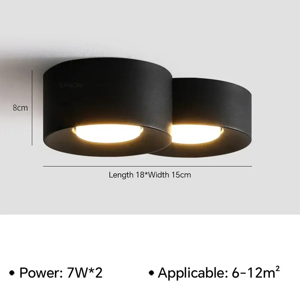 Mare – Modern LED Ceiling Lamp with Adjustable Spotlights for Focused Lighting Kozyled