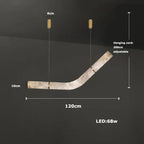 Hasteinn – Dimmable LED Pendant Light with Creative Marble Tube Design for Dining Tables and Bars Kozyled.com