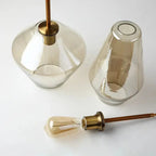 Orya – Artistic Modern Amber Glass LED Pendant Lamp Lampasa.com