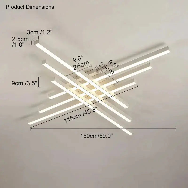 Fenro - Creative LED Strip Dimmable Ceiling Lamp Lampasa.com