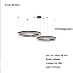 Espen – Modern Glass Circle Dimmable LED Pendant Lamp for Sleek Lighting Kozyled
