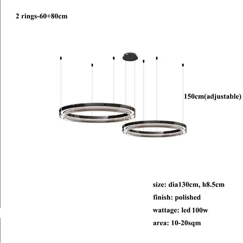 Espen – Modern Glass Circle Dimmable LED Pendant Lamp for Sleek Lighting Kozyled