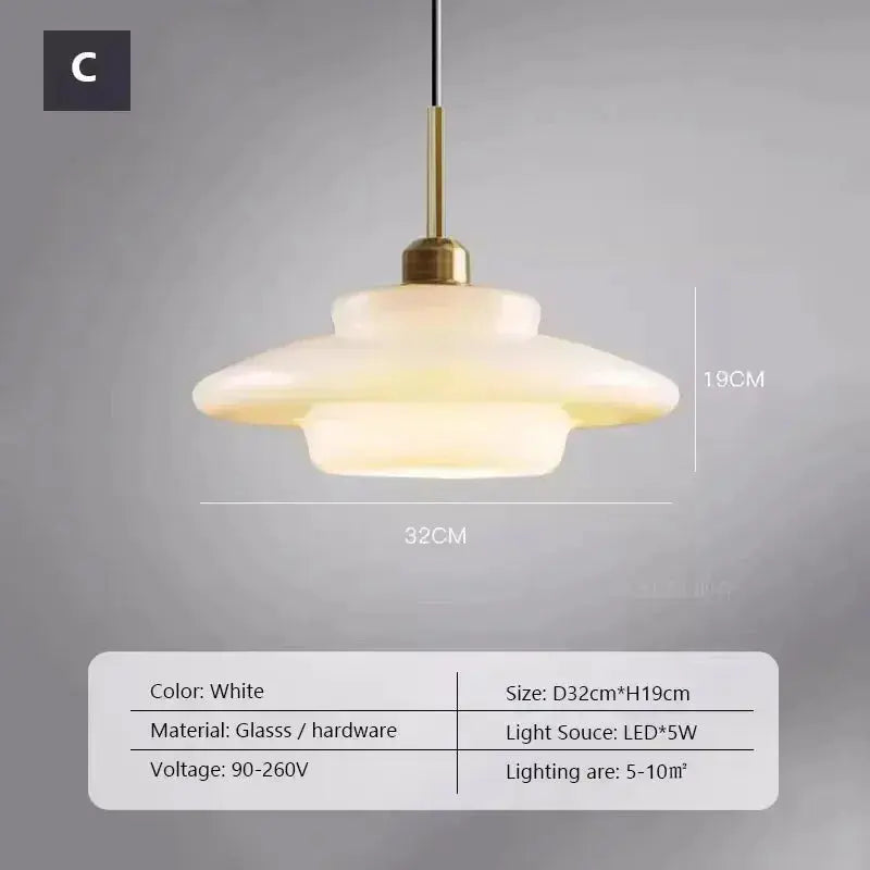 Amara – Antique Style LED Glass Pendant Lamp Lampasa.com