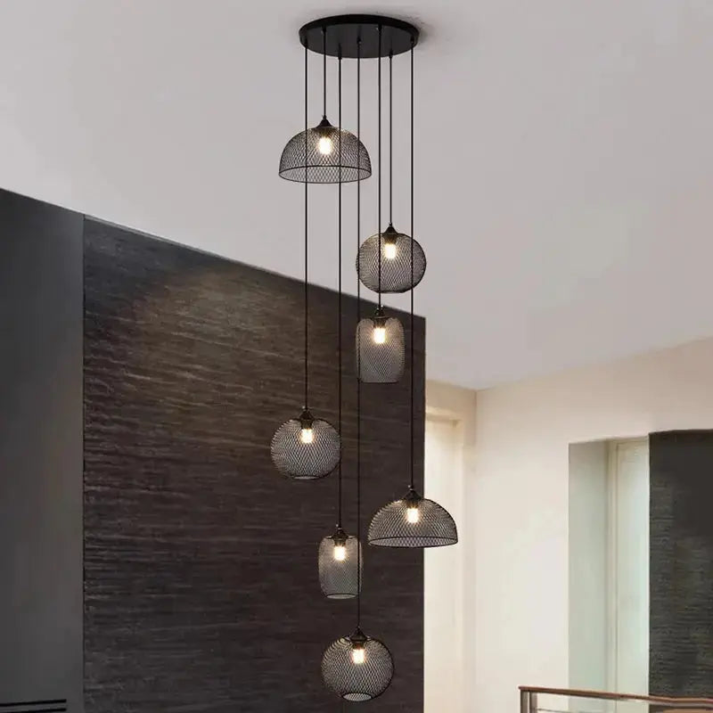 Tyra – Modern Spiral Dimmable LED Staircase Chandelier Lampasa.com