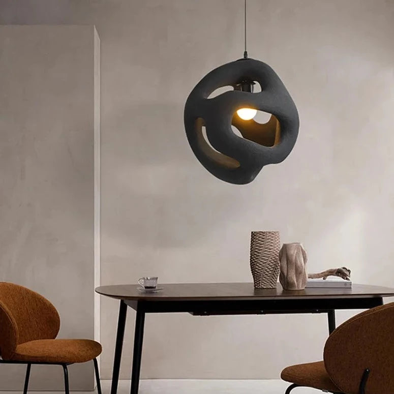 Unique Design Handmade Japanese Wabi Sabi LED Pendant Lamp Misaki