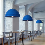 Blue Handmade Japanese Wabi Sabi LED Pendant lamp Asuna SPINGAR.COM