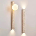 Japandi Travertine Long LED Wall Sconce – Sorell lampasa.com