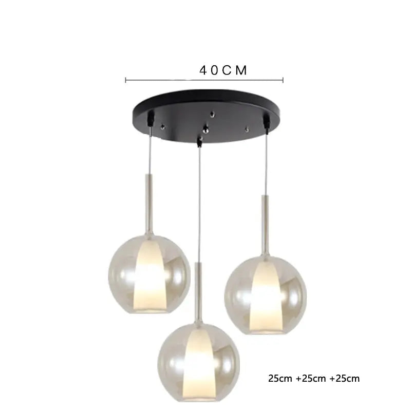 Odin – Luxury Elegant Glass Ball LED Pendant Lamp for Sophisticated Interiors Kozyled